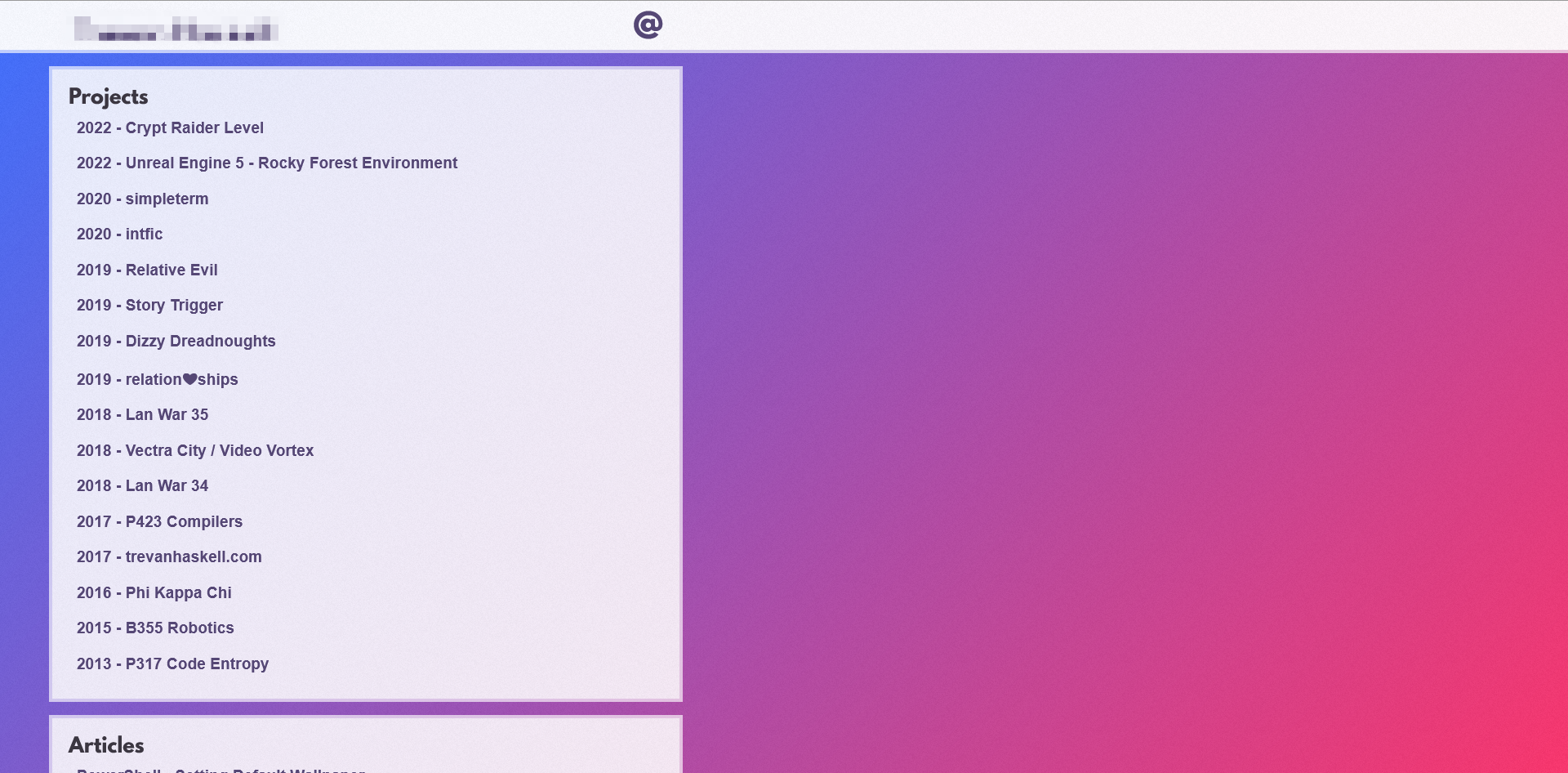 third website screenshot
